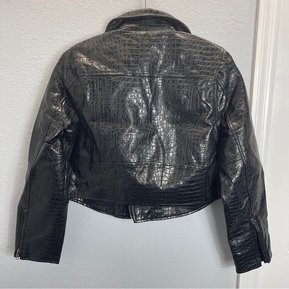 Modcloth Crocodile Rock Moto Jacket MEDIUM - Picture 10 of 13